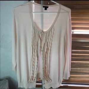 ANN TAYLOR BLUSH CARDIGAN (XL)